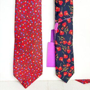 Liberty Fabric Set of 2 floral Silk Ties